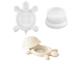 Molde silicona mini alhajero tortuga 